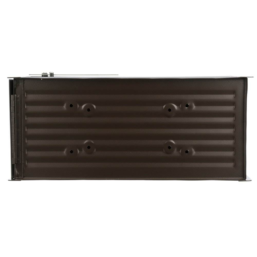 Gibraltar Mailboxes Northpointe Steel Post Mount Mailbox, Venetian Bronze (Used)