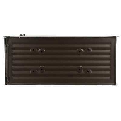Gibraltar Mailboxes Northpointe Steel Post Mount Mailbox, Venetian Bronze (Used)