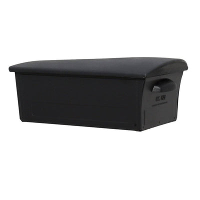 Gibraltar Mailboxes Mailsafe Plastic Large Post Mount Mailbox, Black (For Parts)