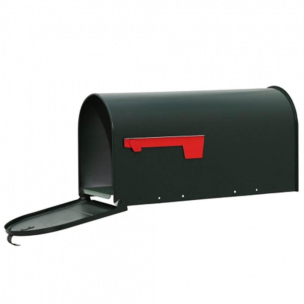 Gibraltar Mailboxes Elite Steel Residential Post Mount Mailbox, Green (Damaged)