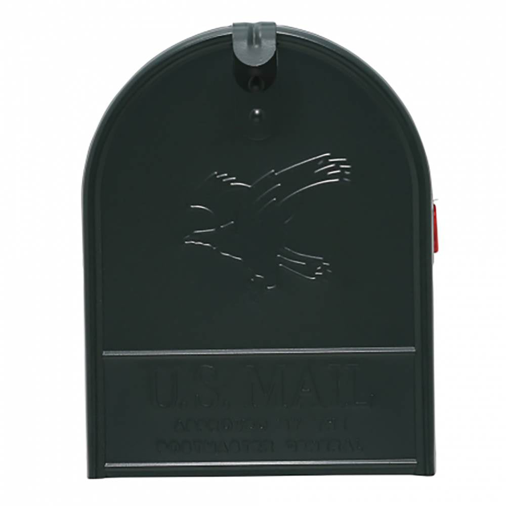Gibraltar Mailboxes Elite Steel Residential Post Mount Mailbox, Green (Damaged)