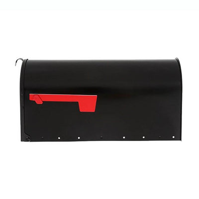Gibraltar Mailboxes Elite Steel Residential Post Mount Mailbox, Black (Damaged)