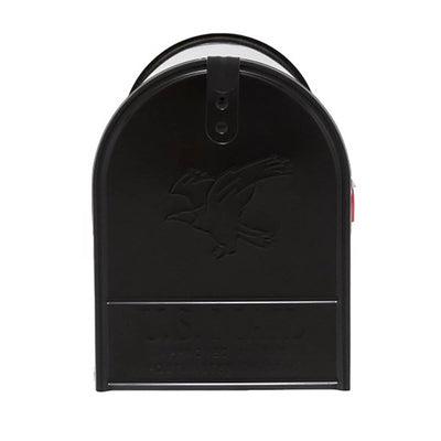 Gibraltar Mailboxes Elite Steel Residential Post Mount Mailbox, Black (Damaged)