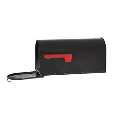 Gibraltar Mailboxes Elite Steel Residential Post Mount Mailbox, Black (Damaged)