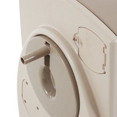 Suncast 100-Ft. Powerwind Automatic Rewind Hose Reel, Light Taupe (2 Pack) - VMInnovations