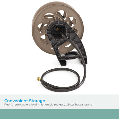 Suncast 125 Foot Capacity Side Tracker Garden Hose Reel with Guide (For Parts)