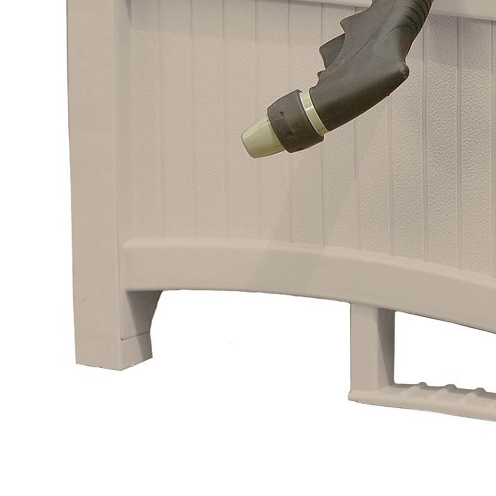 Suncast Hideaway 100 Ft Capacity Garden Hose Reel, Taupe (For Parts)