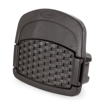 Suncast Hangout 150ft Resin Wicker Mounted Storage Hose Rack, Brown (Open Box)