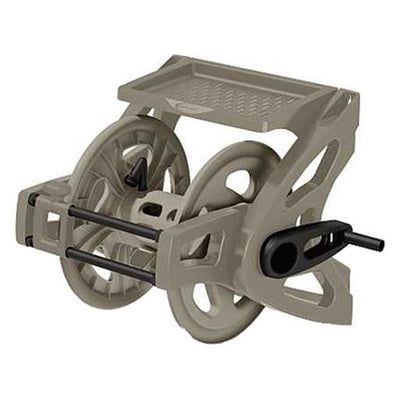 Suncast 175 Foot Slide Trak Garden Hose Wall Mounted Hose Reel, Java (Open Box)