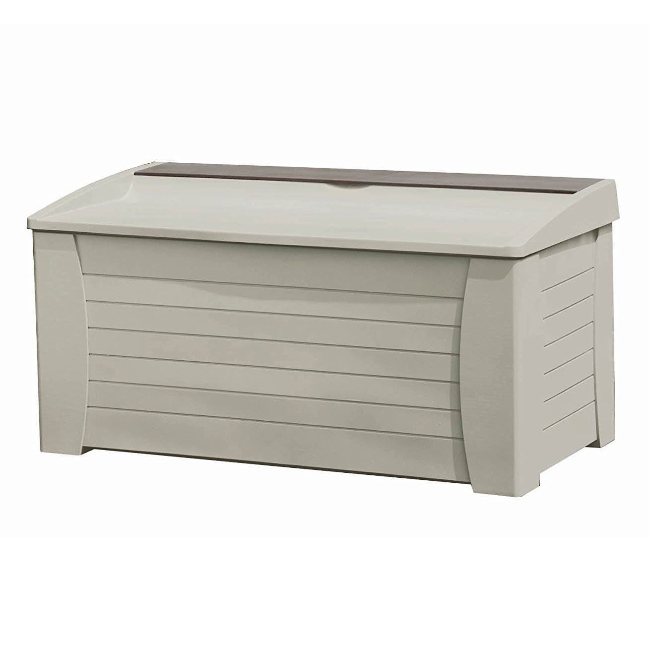 Suncast 127 Gallon Capacity Resin Patio Storage Deck Box w/ Seat (Open Box)