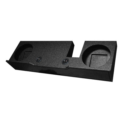 QPower 2 Hole 10 Inch Subwoofer Box and Rockford Fosgate R2D2 Subwoofer (2 Pack) - VMInnovations