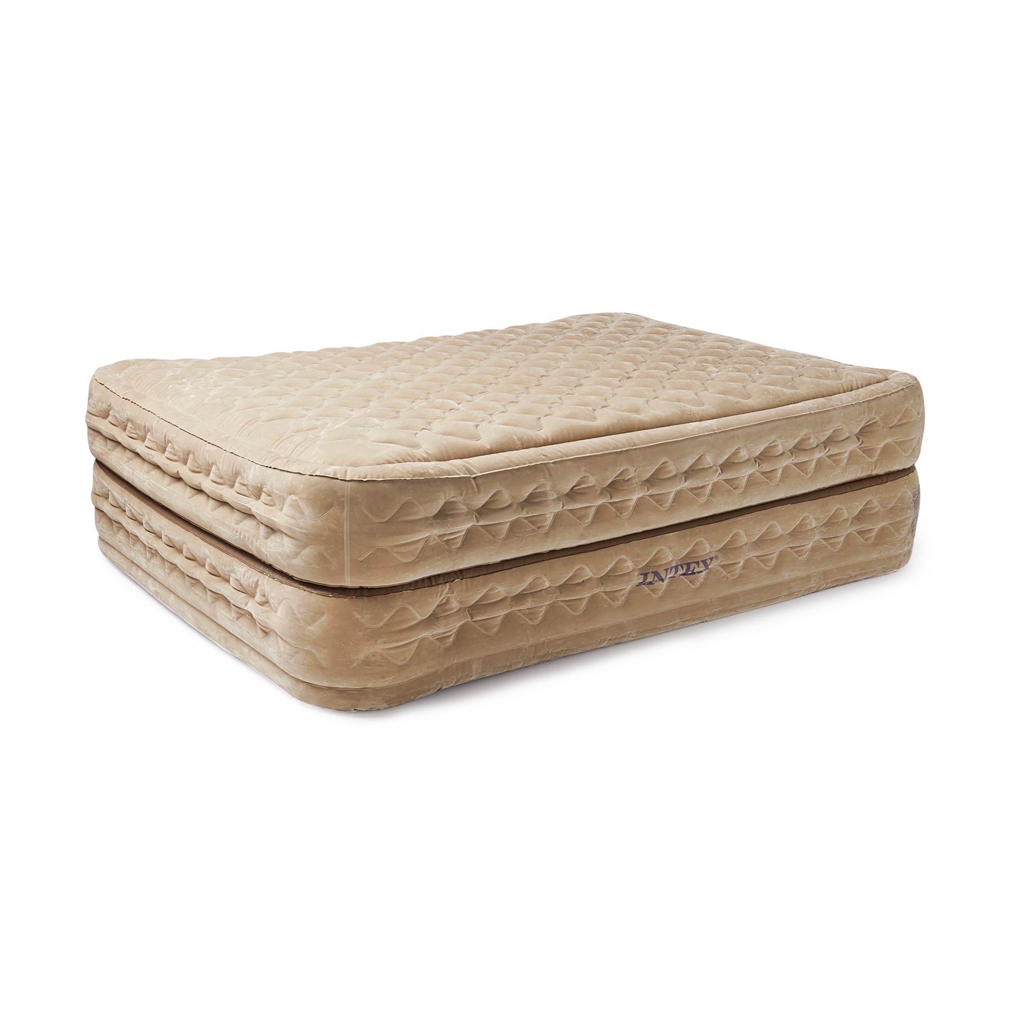 Intex Queen 20 Inch DuraBeam Supreme Air Flow Airbed Mattress w/ Built In Pump