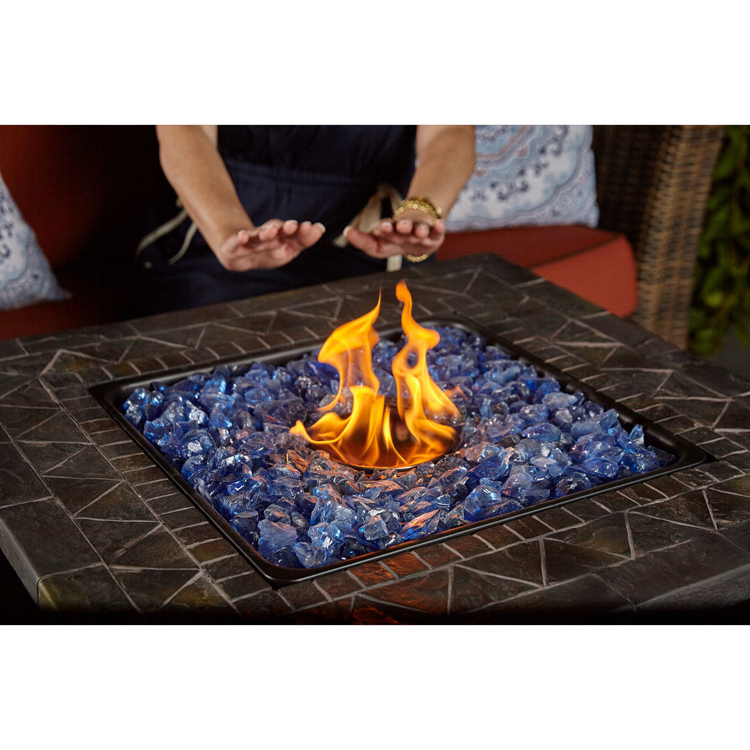 Endless Summer GAD1401GB 30,000 BTU Outdoor Gas Firepit Table, Black (Open Box) - VMInnovations