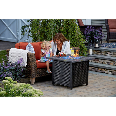 Endless Summer GAD1401GB 30,000 BTU Outdoor Gas Firepit Table, Black (Open Box)