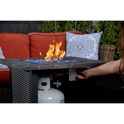 Endless Summer GAD1401GB 30,000 BTU Outdoor Gas Firepit Table, Black (Open Box)