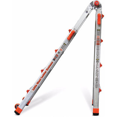 Little Giant Ladder Systems 22 Ft Aluminum Multi Position Ladder w/ Tool Pouch