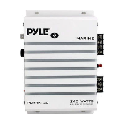 Pyle PLMRA120 240W 2 Channel Marine + Boat Waterproof Amplifier Audio Amplifier - VMInnovations
