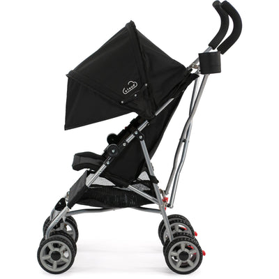 Kolcraft Cloud Lightweight Easy-Fold Umbrella Stroller w/ Canopy, Black (Used) - VMInnovations