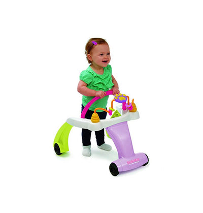 Kolcraft Baby Sit & Step Activity Center & Walker, Pink Bear Hugs (Open Box)