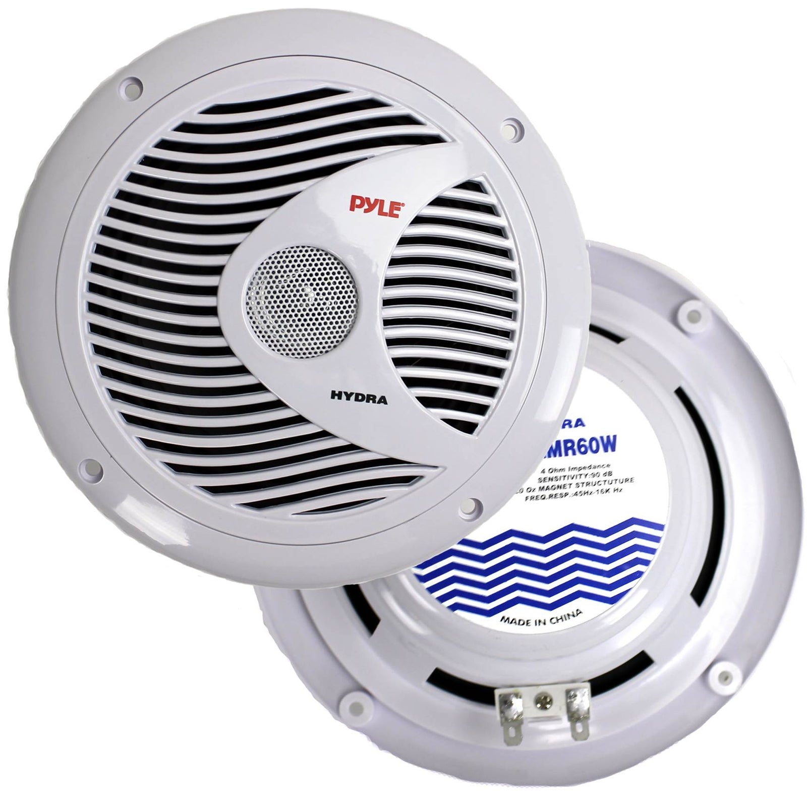 2) NEW Pyle PLMR60W 6.5" 150 Watt Dual Cone Boat Marine Water Resistant Speakers - VMInnovations