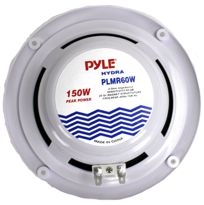 2) NEW Pyle PLMR60W 6.5" 150 Watt Dual Cone Boat Marine Water Resistant Speakers