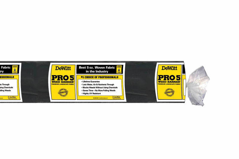DeWitt P6 Pro 5 Commercial Landscape 5 Oz Weed Barrier Fabric, 6x250 Ft (6 Pack)