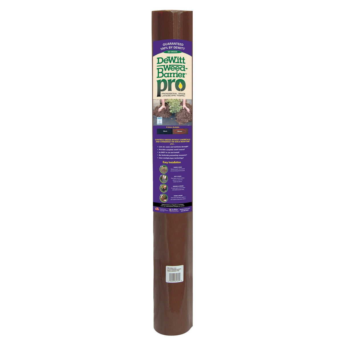 DeWitt Weed Barrier Pro Landscape Fabric in Brown, 3' x 100' Refill (Open Box)
