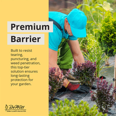 DeWitt Sunbelt 6' x 300' Woven Weed Barrier Landscape Fabric Ground Cover, 4Pack - VMInnovations