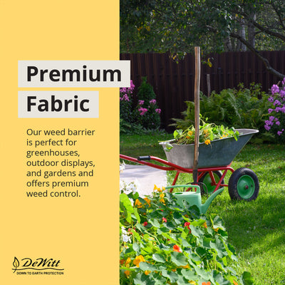DeWitt Sunbelt 6' x 300' Woven Weed Barrier Landscape Fabric Ground Cover, 4Pack - VMInnovations