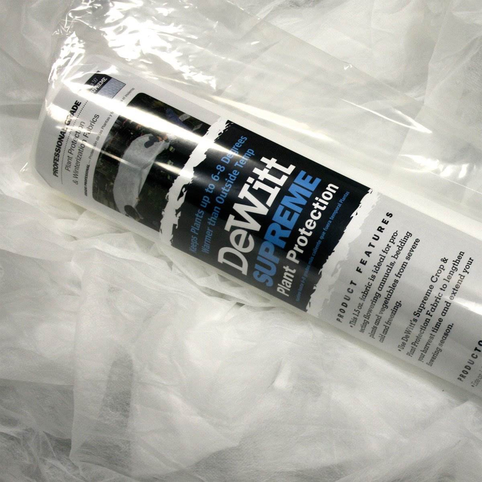 DeWitt Supreme 6 x 50 Foot Plant Frost Protection Winterization Freeze Blanket - VMInnovations
