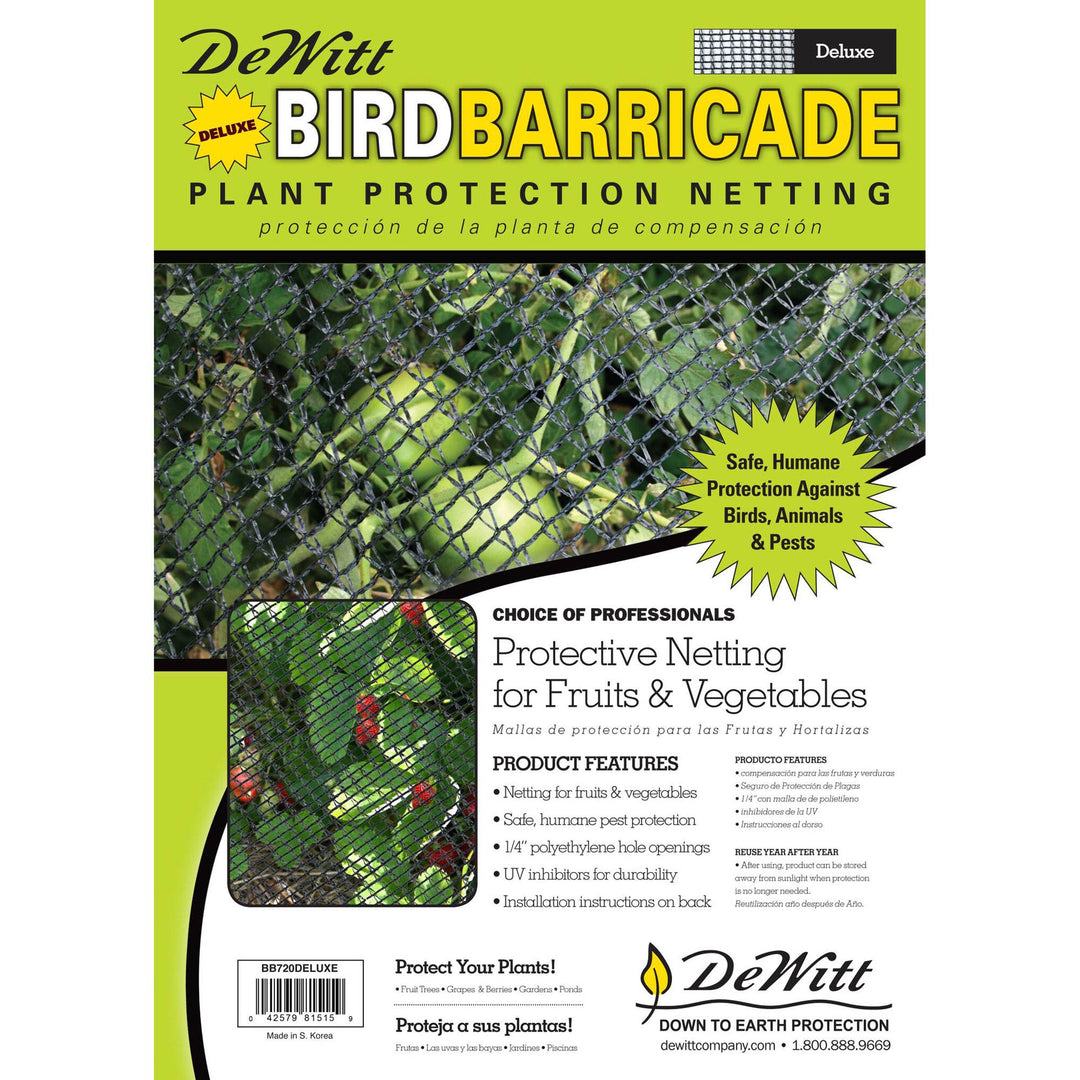 DeWitt 14 x 14 Foot Home & Garden Bird Barricade Plant Protector Deluxe Netting