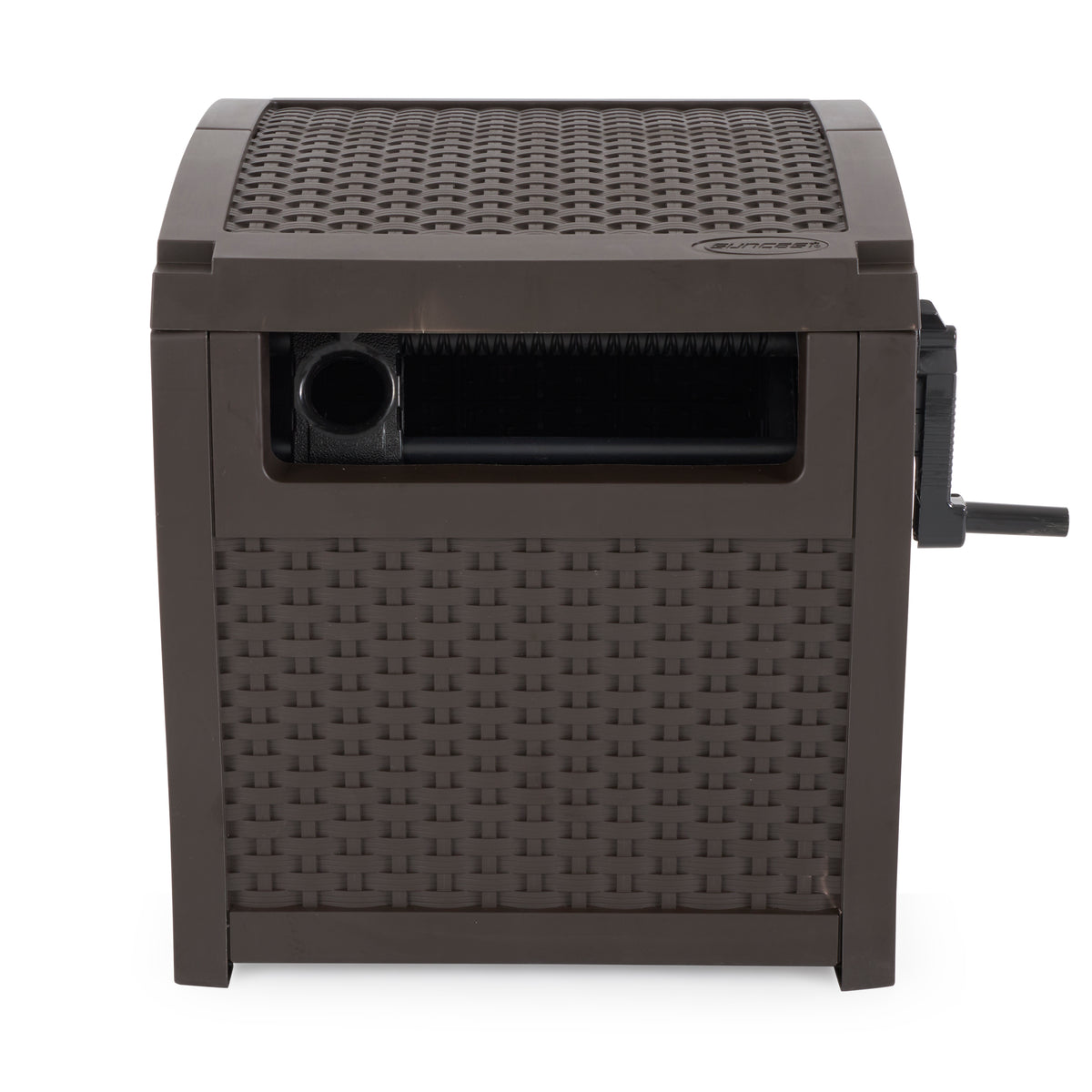 Suncast Smart Track Outdoor Patio Garden Hose Reel Hideaway Storage (Open Box)