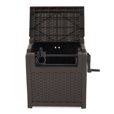 Suncast 225 Foot Smart Track Hose Reel Hideaway Storage (Used)