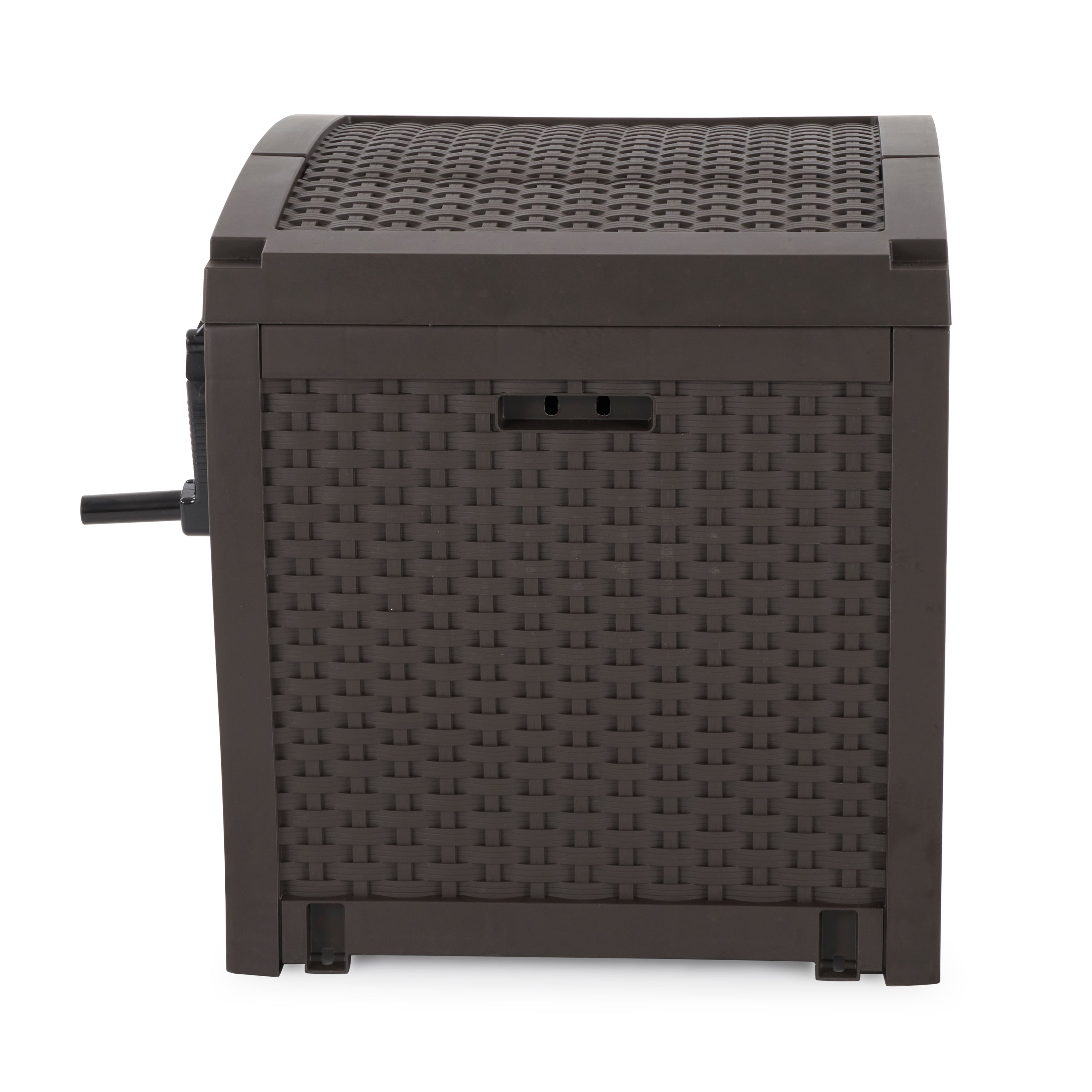 Suncast 225' Smart Track Resin Wicker Hose Reel Hideaway Storage (Open Box)