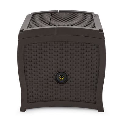 Suncast Smart Track Outdoor Patio Garden Hose Reel Hideaway Storage (Open Box)