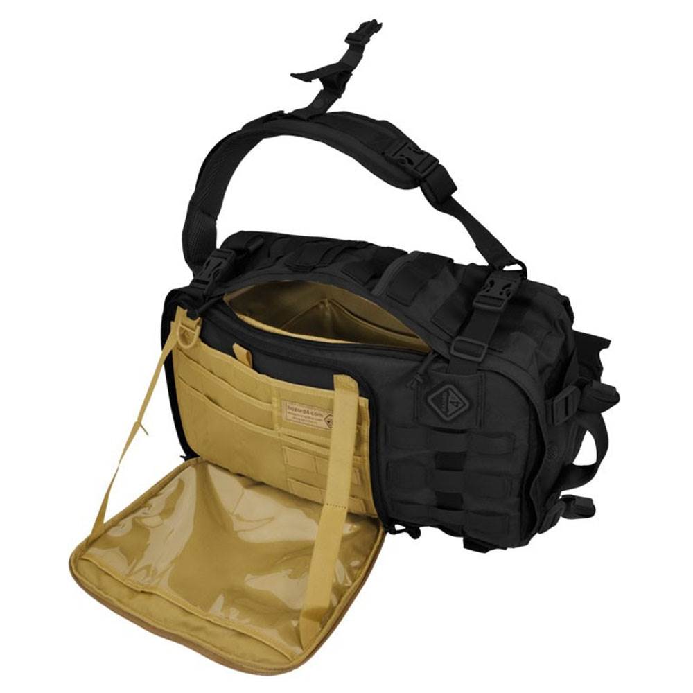 Hazard 4 Second Front Tactical Gear Sling Duffel Bag Backpack, Black (Open Box)