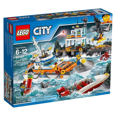 LEGO City Coast Guard Head Quarters Speedboat Building Kit, 792 Piece (Open Box)