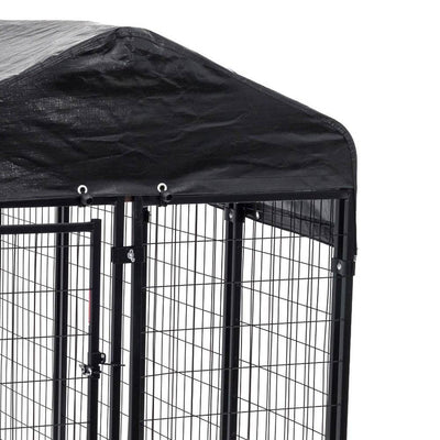 Lucky Dog Large Welded Wire Kennel Heavy Duty Pet Dog Cage Fence Pen (Open Box) - VMInnovations