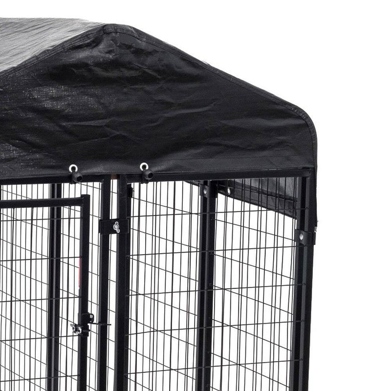 Lucky Dog Large Welded Wire Kennel Heavy Duty Pet Dog Cage Fence Pen (Open Box)