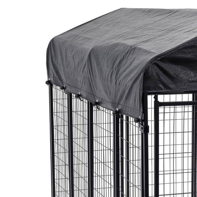 Lucky Dog Large Welded Wire Kennel Heavy Duty Pet Dog Cage Fence Pen (Open Box) - VMInnovations