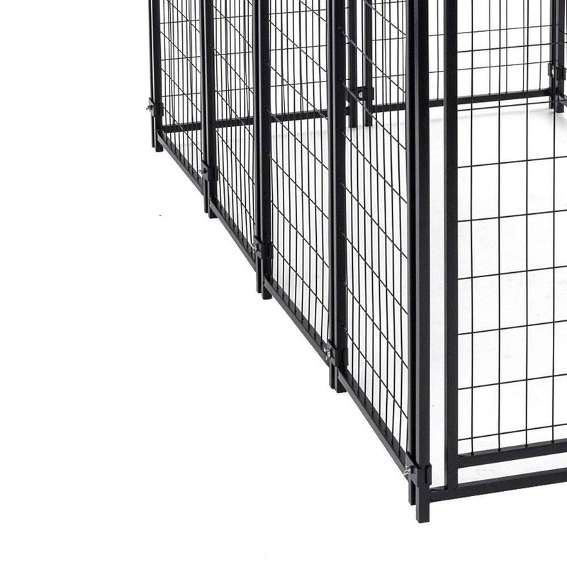 Lucky Dog Large Welded Wire Kennel Heavy Duty Pet Dog Cage Fence Pen (Open Box)