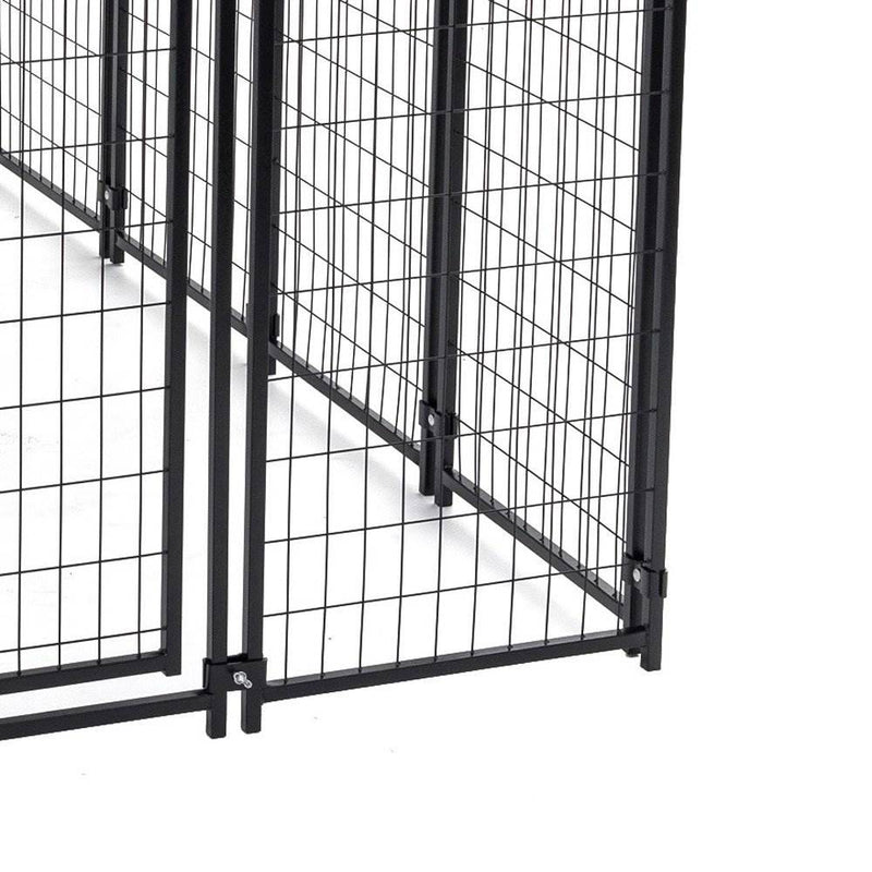 Lucky Dog Large Welded Wire Kennel Heavy Duty Pet Dog Cage Fence Pen (Open Box)