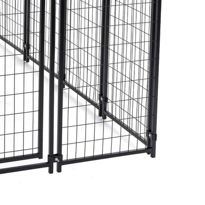 Lucky Dog Large Welded Wire Kennel Heavy Duty Pet Dog Cage Fence Pen (Open Box) - VMInnovations