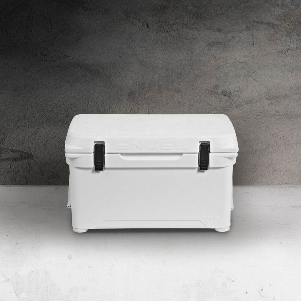 Engel 8.7 Gal 42 Can 35 High Performance Roto Molded Cooler, White (Open Box) - VMInnovations
