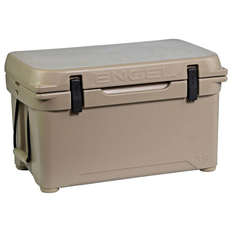 Engel 8.7 Gal 42 Can 35 High Performance Roto Molded Ice Cooler, Tan (Open Box)