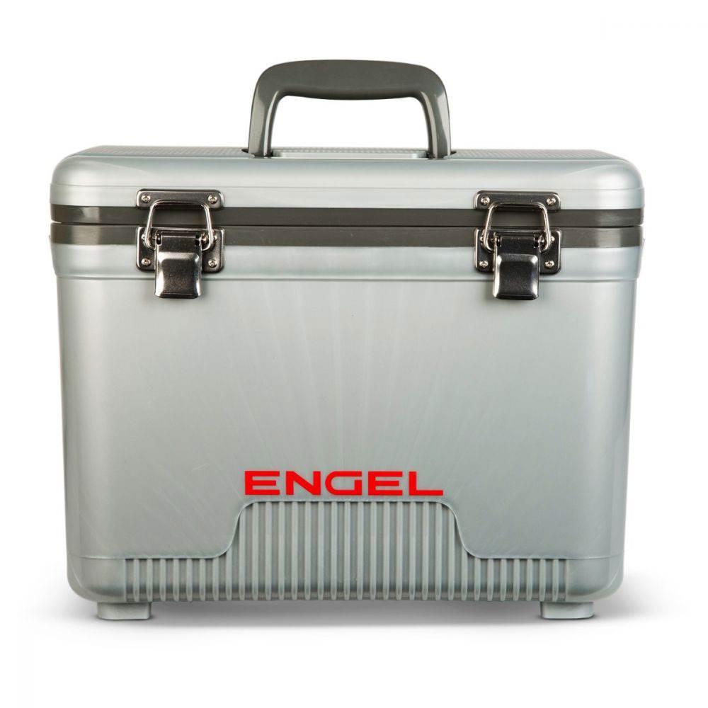 Engel 13 Quart Compact Ultimate Leak Proof Outdoor Box Cooler, Silver (Damaged)