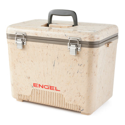 ENGEL 19 Qt Air Tight Dry Box & Insulated Ice Cooler with Shoulder Strap, Camo