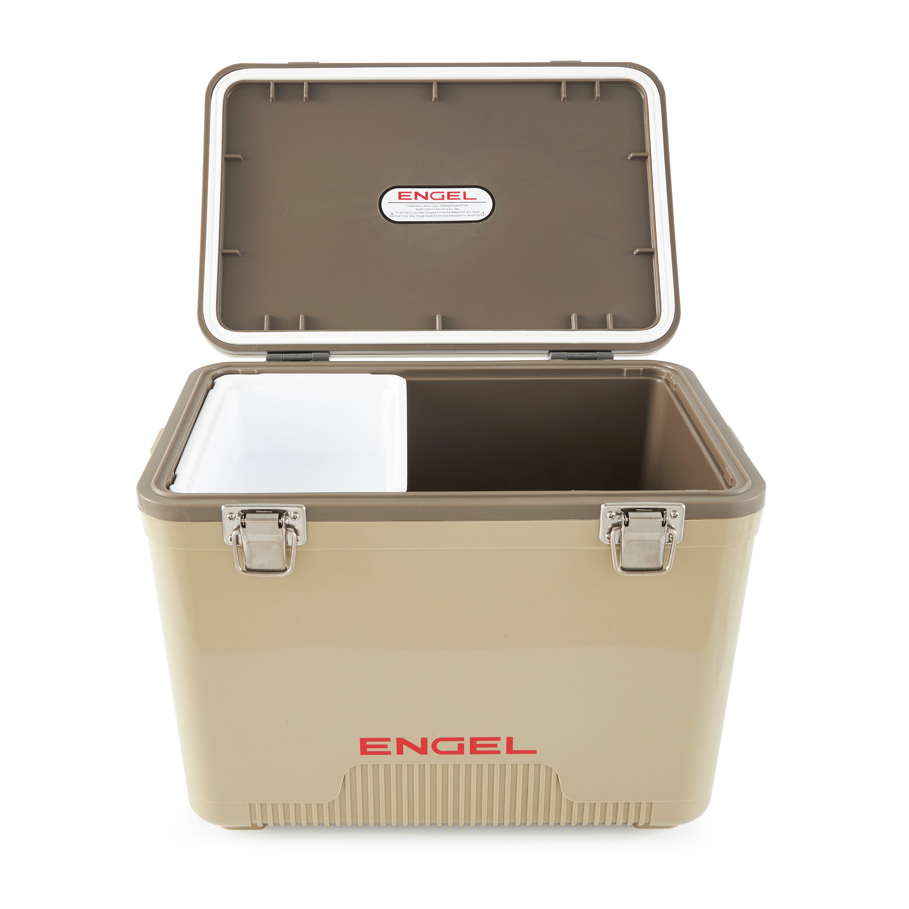 Engel Coolers 19 Quart 32 Can Capacity Insulated Cooler Drybox, Tan (For Parts)