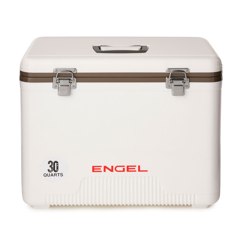 Engel Coolers 30 Quart Leak Proof Lightweight Cooler Drybox, White (Used)