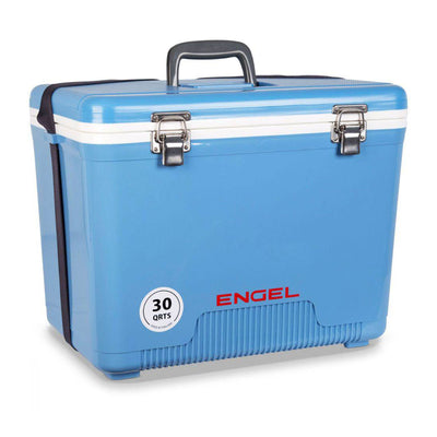 ENGEL 30-Qt 48 Can Leak-Proof Compact Insulated Airtight Drybox Cooler, Blue - VMInnovations